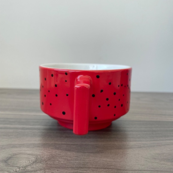 Hand Painted Black Minimalist Dot Mug - Picture 3 of 8